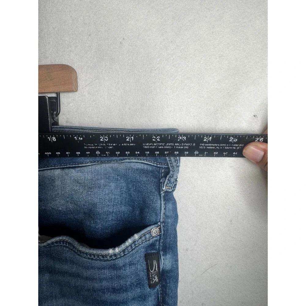 Silver Jeans Co Suki Bootcut Jeans W93719EPX237 Blue Denim Size 24 Plus L33